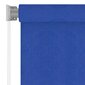 vidaXL āra ruļļu žalūzijas, 100x140 cm, zilas, HDPE цена и информация | Žalūzijas | 220.lv