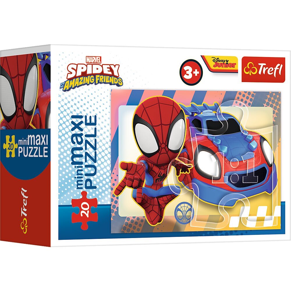 TREFL SPIDER-MAN Mini Maxi puzle Spidey, 20 gab. cena un informācija | Puzles, 3D puzles | 220.lv