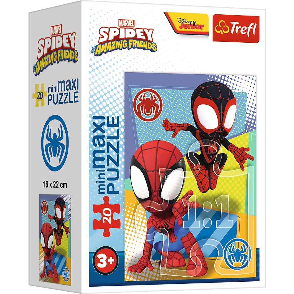 TREFL SPIDER-MAN Mini Maxi puzle Spidey, 20 gab. цена и информация | Puzles, 3D puzles | 220.lv