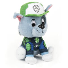 Paw Patrol mīkstā rotaļlieta Rocky, 15 cm cena un informācija | Mīkstās (plīša) rotaļlietas | 220.lv