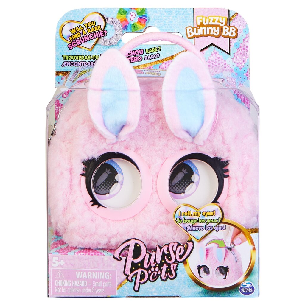 PURSE PETS Mikro somiņa Fuzzy Bunny BB cena un informācija | Rotaļlietas meitenēm | 220.lv