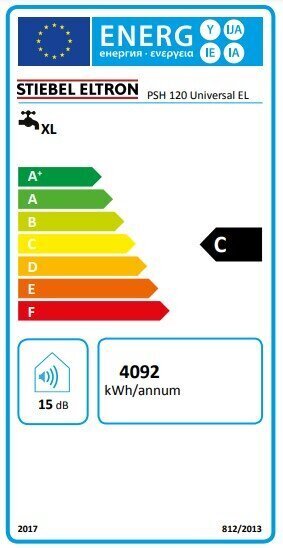 Ūdens sildītājs PSH Universal EL Stiebel Eltron, 120 l cena un informācija | Ūdens sildītāji | 220.lv