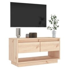 vidaXL TV skapītis, 74x34x40 cm, priedes masīvkoks цена и информация | Тумбы под телевизор | 220.lv