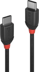 CABLE USB3.2 C-C 1M/BLACK 36906 LINDY cena un informācija | Savienotājkabeļi | 220.lv