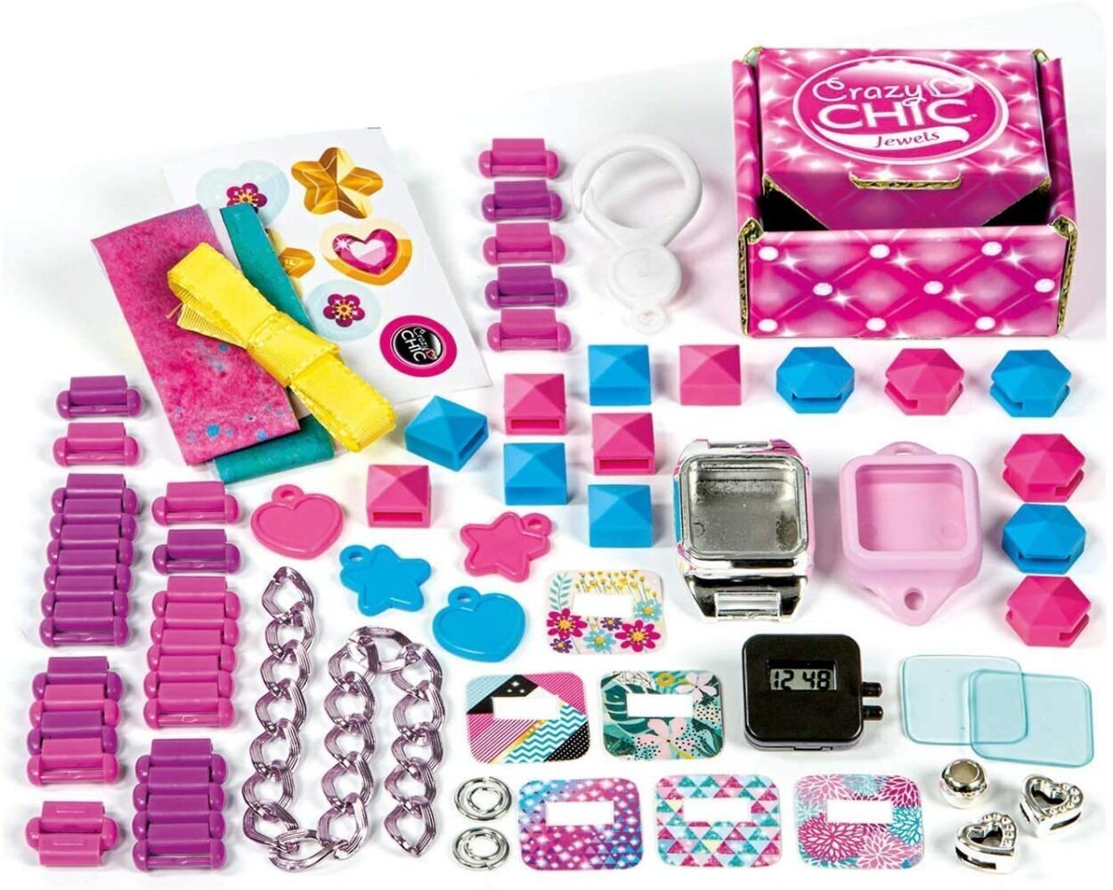 Pulksteņu izgatavošanas komplekts Clementoni Crazy Chic Stylish Watch cena un informācija | Rotaļlietas meitenēm | 220.lv