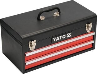 Instrumentu komplekts ar metāla kasti un atvilktnēm 80 gab. Yato (YT-38951) cena un informācija | Rokas instrumenti | 220.lv