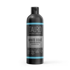 Tauro Pro Line baltmataino suņu un kaķu kažoku mitrinošais šampūns, 250 ml cena un informācija | Kosmētiskie līdzekļi dzīvniekiem | 220.lv
