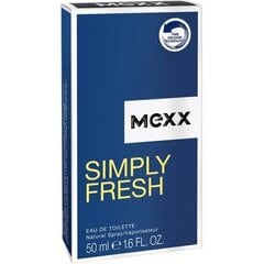 Tualetes ūdens Mexx simply fresh EDT sievietēm, 50 ml cena un informācija | Mexx Smaržas, kosmētika | 220.lv