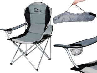 Складной стул для рыбалки KASTOR серый цена и информация | Туристическая мебель | 220.lv