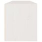 vidaXL sienas skapītis, balts, 100x30x35 cm, priedes masīvkoks цена и информация | Plaukti | 220.lv