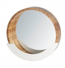 Sienas spogulis Finja 35 cm stikla/bambusa dabīgais цена и информация | Зеркала | 220.lv