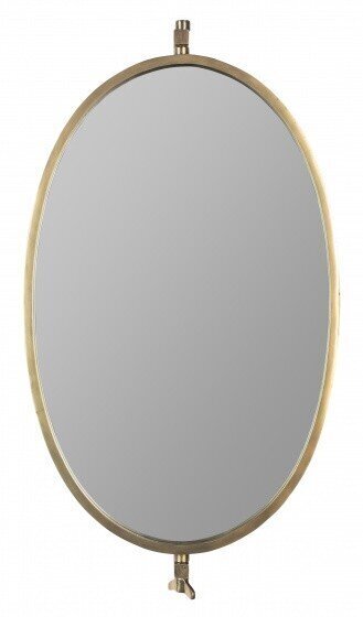 Sienas spogulis Lara 48 x 50,3 cm tērauda zelts cena un informācija | Spoguļi | 220.lv