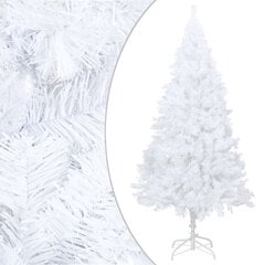 Mākslīgā Ziemassvētku egle ar LED un bumbiņām, 240 cm, balta цена и информация | Искусственные елки | 220.lv