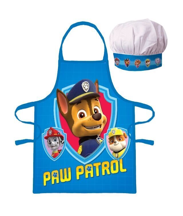 Bērnu priekšauts — Paw Patrol — zils цена и информация | Virtuves dvieļi, cimdi, priekšauti | 220.lv