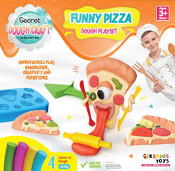 Plastilīns Dough Craft Runny Pizza, 4x30g cena un informācija | Attīstošās rotaļlietas | 220.lv