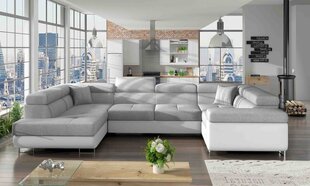 Угловой диван-кровать Letto-Left-Sawana 21 / Soft 17, серый цена и информация | Диваны | 220.lv