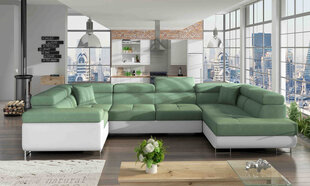 Угловой диван-кровать Letto-Parem-Soro 34 / Soft 17, зеленый цена и информация | Диваны | 220.lv