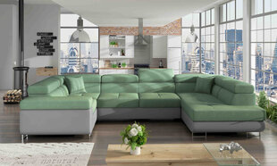 Угловой диван-кровать Letto-Parem-Soro 34 / Soft 29, зеленый цена и информация | Диваны | 220.lv