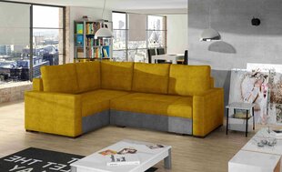 Угловой диван-кровать Corona-Left-Omega 68 / Omega 02, желтый цена и информация | Диваны | 220.lv