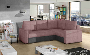 Угловой диван-кровать Corona-Right-Omega 91 / Omega 13, розовый цена и информация | Диваны | 220.lv