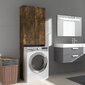 vidaXL veļasmašīnas skapītis, ozolkoka krāsa, 64x25,5x190 cm cena un informācija | Vannas istabas skapīši | 220.lv