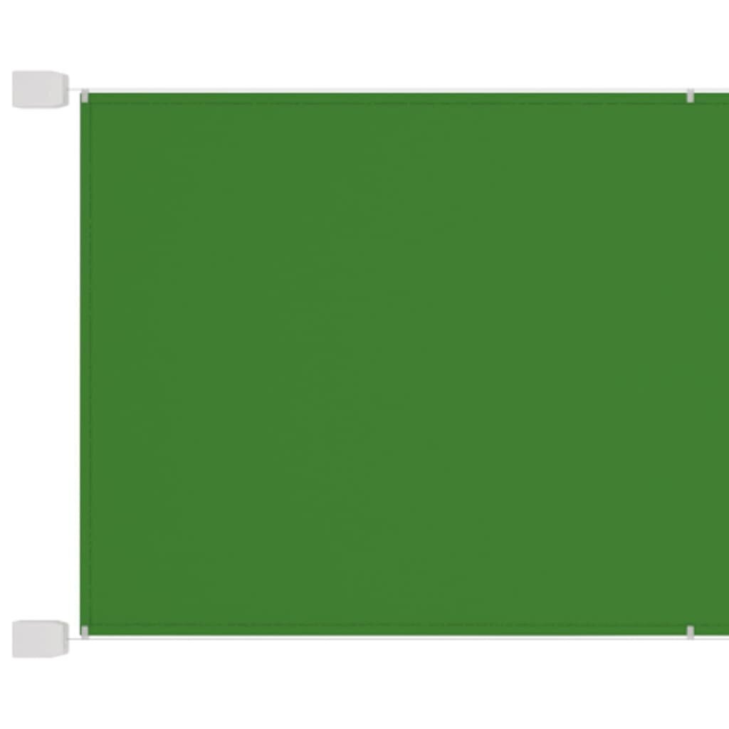 VidaXL vertikāla markīze, gaiši zaļa, 60x1000 cm, Oksfordas audums cena un informācija | Saulessargi, markīzes un statīvi | 220.lv