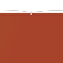 VidaXL vertikāla markīze, sarkanbrūna, 60x360 cm, Oksfordas audums cena un informācija | Saulessargi, markīzes un statīvi | 220.lv