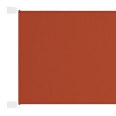 VidaXL vertikāla markīze, sarkanbrūna, 60x600 cm, Oksfordas audums cena un informācija | Saulessargi, markīzes un statīvi | 220.lv