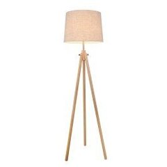 Stāvlampa Maytoni Table, brūnā krāsā ar koka detaļām Z177-FL-01-BR cena un informācija | Stāvlampas | 220.lv