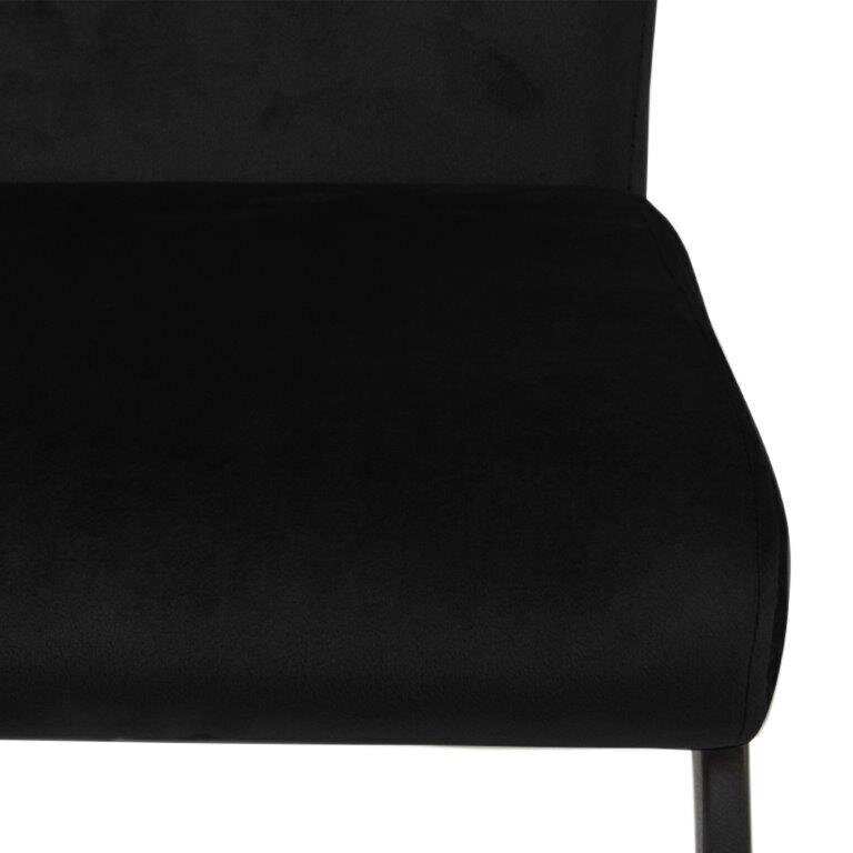 2-u ēdamistabas krēslu komplekts Ulla, melns cena un informācija | Virtuves un ēdamistabas krēsli | 220.lv