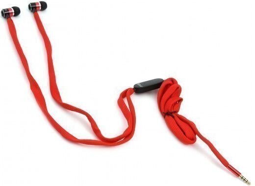 Omega Freestyle austiņas ar mikrofonu FH2112, sarkanas cena un informācija | Austiņas | 220.lv