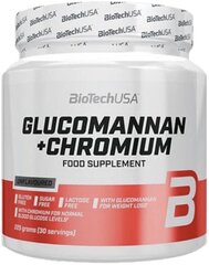 Biotech USA glikomannāns + hroms, 225 g cena un informācija | Vitamīni, preparāti, uztura bagātinātāji labsajūtai | 220.lv