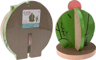 Kaķu nagu asināmais Cats Collection Kaktuss, brūns/zaļš цена и информация | Когтеточки | 220.lv