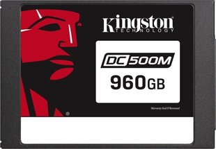 Твердотельный накопитель Kingston DC500, 2.5", 960 GB, Serial ATA III, TLC цена и информация | Внутренние жёсткие диски (HDD, SSD, Hybrid) | 220.lv