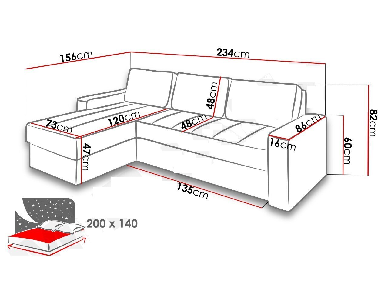 Stūra dīvāns Deco-ekoskóra Soft 011 + Lux 05-Left cena un informācija | Dīvāni | 220.lv