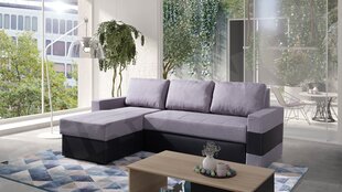 Stūra dīvāns Deco-ekoskóra Soft 011 + Lux 05-Left cena un informācija | Dīvāni | 220.lv