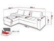 Stūra dīvāns Deco-ekoskóra Soft 011 + Lux 05-Right cena un informācija | Dīvāni | 220.lv
