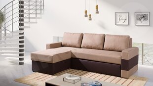 Stūra dīvāns Deco-ekoskóra Soft 066 + Lux 02-Left cena un informācija | Dīvāni | 220.lv