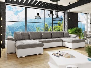 Угловой диван-кровать Wicenza-ekoskóra Soft 017 (белый) + Lawa 05 цена и информация | Диваны | 220.lv