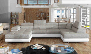 Угловой диван-кровать Rodrigo-Right-Berlin 01 / Soft 17, белый цена и информация | Диваны | 220.lv