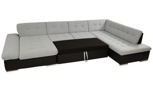 П-образный угловой диван-кровать Genero-Left-ecoskóra Soft 017 (белый) + Kronos 22 + Kronos 02 цена и информация | Диваны | 220.lv