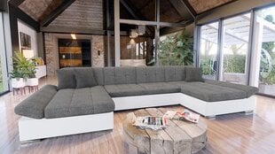 Угловой диван-кровать П-образный Agata Sale-ekoskóra Soft 017 (белый) + Lux 05 + Lux 06 цена и информация | Диваны | 220.lv