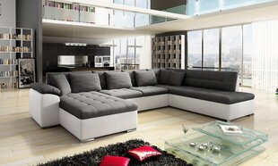 П-образный угловой диван-кровать Tony Sale-Left-ecoskóra Soft 017 (белый) + Lux 06 цена и информация | Диваны | 220.lv