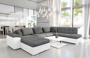 П-образный угловой диван-кровать Tony Sale-Left-ecoskóra Soft 017 (белый) + Lux 05 + Lux 06 цена и информация | Диваны | 220.lv