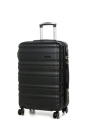 Vidējs čemodāns Airtex 61 L, melns, 628 / M цена и информация | Чемоданы, дорожные сумки | 220.lv