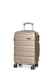 Mazs ceļojumu koferis Airtex, 35L, šampanieša krāsa, 628/S цена и информация | Чемоданы, дорожные сумки | 220.lv