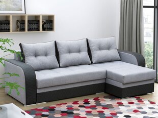 Угловой диван-кровать Lizbona-Malmo 90 + Eco long diamond 1114/60 (экокожа) цена и информация | Диваны | 220.lv