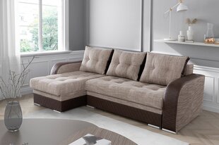 Угловой диван-кровать Lizbona-Lawa 02 + Eco long diamond 1116/60 (экокожа) цена и информация | Диваны | 220.lv