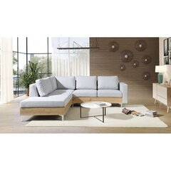 Stūra dīvāns Nemezy Wood-Avellino 118-Vasak-dąb artisan cena un informācija | Dīvāni | 220.lv