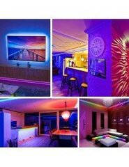 5-метровая светодиодная панель 300 LED RGB + пульт дистанционного управления цена и информация | Светодиодные ленты | 220.lv